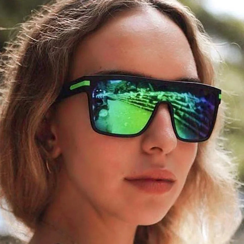 AIMISUV Men's Polarized Oversized Sports Sunglasses – UV400 Protection, Mirror Lens (Model AMS1430)