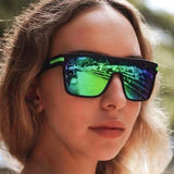 AIMISUV Men's Polarized Oversized Sports Sunglasses – UV400 Protection, Mirror Lens (Model AMS1430) thumbnail 2