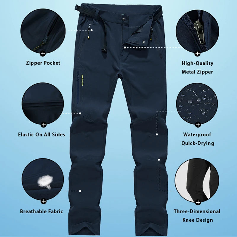Women's Waterproof Hiking Pants – Lightweight, Quick-Dry, Breathable Outdoor Trousers for Trekking, Climbing & Camping