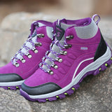 Women’s Outdoor Leather Hiking Boots – Ankle-High, Breathable, Lightweight Trekking Shoes thumbnail 5