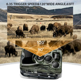 HC801A-LI Trail Hunting Camera – 20MP Night Vision, 1080P HD, 5000mAh Rechargeable Lithium Battery, IP65 Waterproof thumbnail 10