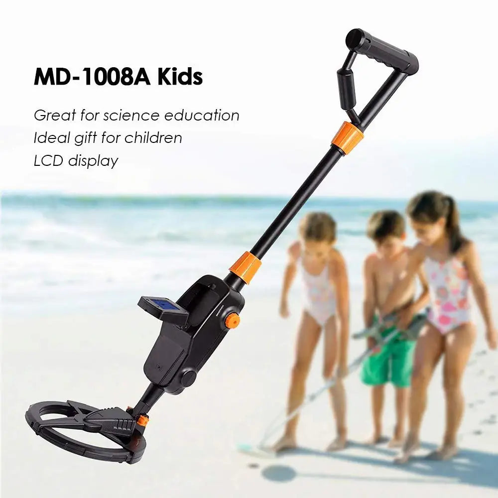 MD-1008A Kids Gold Metal Detector with LCD Display – Lightweight Gold & Treasure Finder with Waterproof Coil
