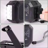 Multifunctional Emergency Radio – Hand Crank, Solar Powered, AM/FM/SW with LED Flashlight, SOS Alarm & Power Bank thumbnail 5