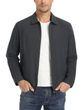 TACVASEN Men’s Lightweight Bomber Jacket – Casual Zip-Up Workwear for Spring & Fall, Water-Resistant Outdoor Windbreaker thumbnail 22