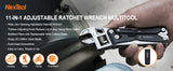 NexTool W4 11-in-1 Multi-Tool – Adjustable Wrench, Pliers, Knife & Saw | Compact Survival Hand Tool thumbnail 7