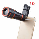 8x–12x Zoom Telephoto Lens for Smartphone – Monocular Optical Telescope with Clip thumbnail 4