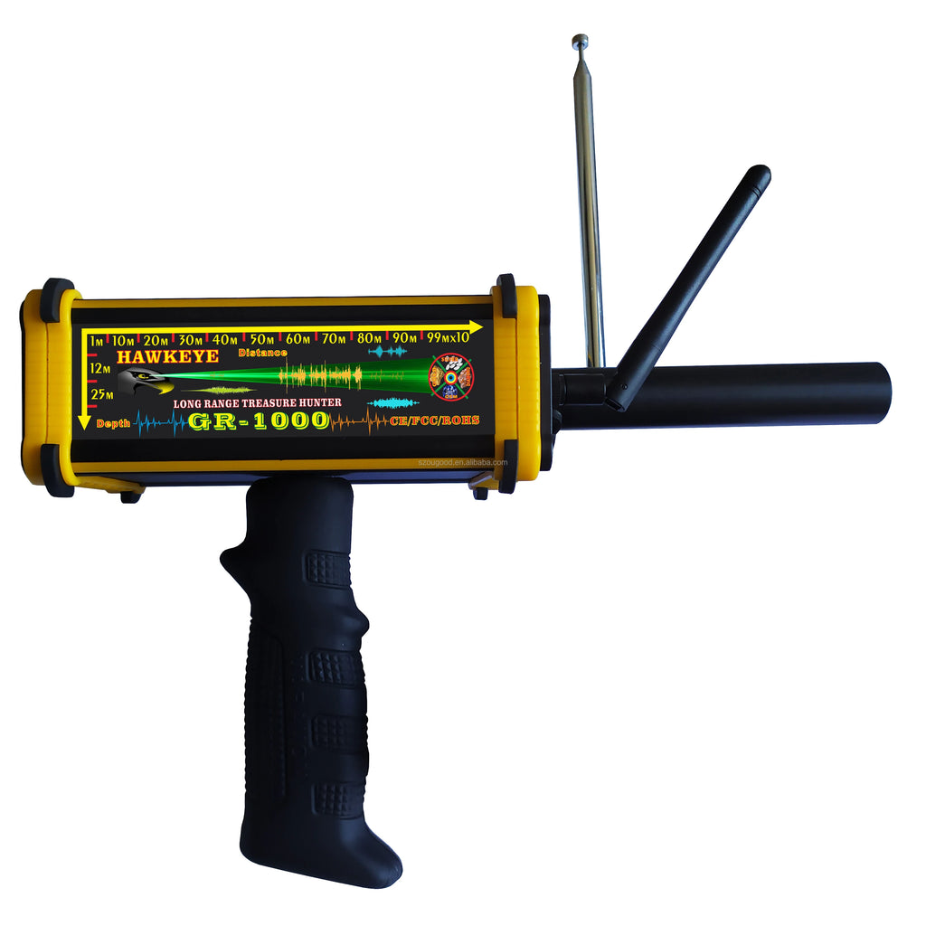 Black Hawk HAWKEYE GR1000 Long Range Deep Search Detector – Gold, Silver, Copper, Gemstones & Diamonds (Up to 30M Depth / 1000M Range)