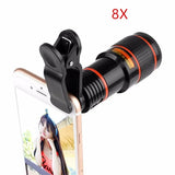 8x–12x Zoom Telephoto Lens for Smartphone – Monocular Optical Telescope with Clip thumbnail 10