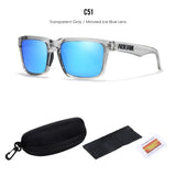 KDEAM Polarized Sunglasses – Unisex Square Frame UV400 Outdoor Eyewear (Red Mirror Lens, Model KD332) thumbnail 5
