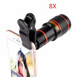 8x–12x Zoom Telephoto Lens for Smartphone – Monocular Optical Telescope with Clip thumbnail 7