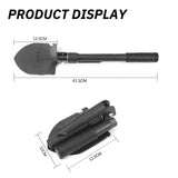 6-in-1 Military Folding Shovel with Pickaxe – Compact, Multi-Tool Survival Spade with Carry Case thumbnail 3