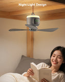 12000mAh Rechargeable Camping Ceiling Fan with LED Light & Remote | Portable Tent Cooling Fan thumbnail 11