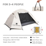 Mobi Garden 3–4 Person Waterproof Camping Tent – Double-Layer, UV & Rain Protection, Lightweight Trekking Shelter thumbnail 33