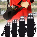 Neoprene Water Bottle Carrier with Strap – Insulated Sleeve for 610ml–1500ml Bottles (Black or Camouflage) thumbnail 7