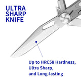 ROCKTOL ST02 12-in-1 Folding Multitool Pocket Knife – Titanium-Plated Handle, Stainless Steel Blade thumbnail 2