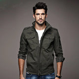 Men’s Plus Size Military Cargo Jacket – Spring & Autumn | Sizes M–6XL | Lightweight, Breathable, Tactical Style thumbnail 5