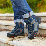 Men’s Waterproof Hiking Shoes – Outdoor Mountain Climbing Sneakers with Height Boost thumbnail 15