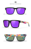 KDEAM Polarized Sunglasses – Unisex Square Frame UV400 Outdoor Eyewear (Red Mirror Lens, Model KD332) thumbnail 45