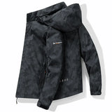 Men’s Hooded Waterproof Hiking Jacket – Windproof Outdoor Bomber with Detachable Hood thumbnail 26