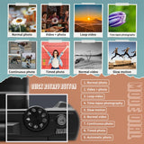 AUSEK 4K Vlogging & Photography Camera – 64MP Compact Digital Camera with 18X Digital Zoom, 3" Flip Screen, Wi-Fi, and Flash thumbnail 3