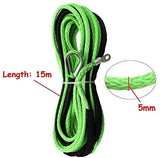 15M Synthetic Winch Rope – 10,000LBS Recovery Cable (5mm) for 4WD, ATV, SUV, Truck, Boat thumbnail 19
