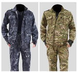 Men’s Wear-Resistant Outdoor Workwear Set – Black Python Pattern | Durable Polyester Tracksuit thumbnail 9