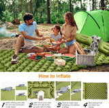 Double Camping Air Mattress with Built-In Pillows – Ultralight Inflatable Sleeping Pad for 2 – Waterproof, Compact & Durable thumbnail 20