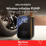 LEIBOO Dual-Mode Electric Air Pump – Wired/Wireless Car Tire Inflator for Auto, Bike, Motorcycle, Boat & Sports Balls thumbnail 1
