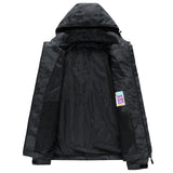 Men’s Hooded Waterproof Hiking Jacket – Windproof Outdoor Bomber with Detachable Hood thumbnail 9