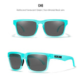 KDEAM Polarized Sunglasses – Unisex Square Frame UV400 Outdoor Eyewear (Red Mirror Lens, Model KD332) thumbnail 31