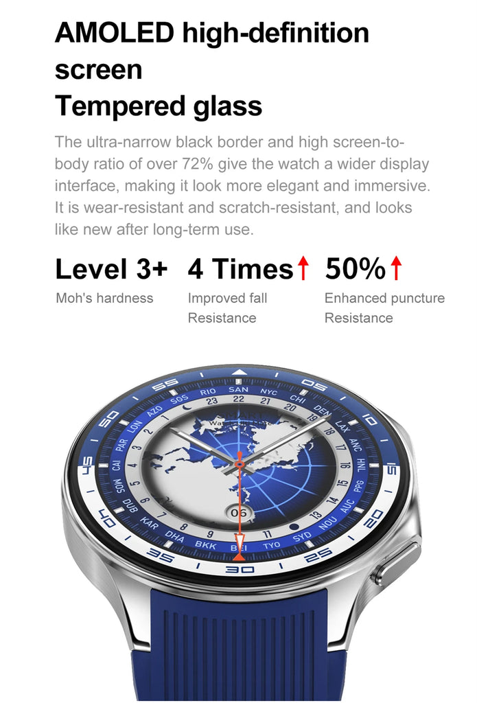 OPPO Watch X Smartwatch – 1.43" AMOLED Display, 4GB MP4/MP3 Player, Bluetooth 5.3, Multi-Sport & Health Tracking, IP68 Waterproof