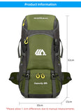 50L Waterproof Hiking Backpack – Large Travel Rucksack with Shoe Compartment thumbnail 9