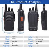 2 or 4 Pack Baofeng BF-888S V2 UHF Long-Range Walkie Talkies – 16-Channel Portable Two-Way Radios (400–470MHz, 5–10W, High-Capacity Battery) thumbnail 6