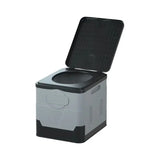 Portable Folding Travel Toilet – Anti-Odor Emergency Potty for Car, Camping, and Outdoor Use (Black/Grey) thumbnail 13