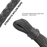 15M Synthetic Winch Rope – 10,000LBS Recovery Cable (5mm) for 4WD, ATV, SUV, Truck, Boat thumbnail 17