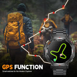 LIGE 2025 GPS Smartwatch for Men – Outdoor Sport Watch with AI Assistant, Compass, Altimeter, Barometer, and 3ATM Waterproof Protection thumbnail 2