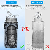 Half Gallon Motivational Water Bottle with Sleeve – 64oz Leak-Proof BPA-Free Bottle with Straw, Time Markers & Adjustable Strap thumbnail 4