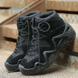 Men’s Tactical Combat Hiking Boots – Waterproof Nylon & Suede Outdoor High Tops for Work, Climbing & Trekking thumbnail 5