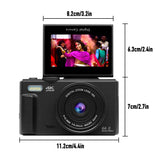 AUSEK 4K Vlogging & Photography Camera – 64MP Compact Digital Camera with 18X Digital Zoom, 3" Flip Screen, Wi-Fi, and Flash thumbnail 8