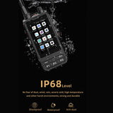 ANYSECU W6PLUS Android 10 4G LTE Network & Analog UHF Walkie Talkie | IP68 Waterproof, Zello & REAL-PTT Compatible thumbnail 4