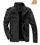 Men’s Plus Size Military Cargo Jacket – Spring & Autumn | Sizes M–6XL | Lightweight, Breathable, Tactical Style thumbnail 15