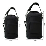 Portable Thermal Water Bottle Bag – Large Capacity Sleeve with Adjustable Shoulder Strap (Black) thumbnail 6