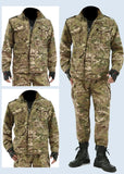 Men’s Wear-Resistant Outdoor Workwear Set – Black Python Pattern | Durable Polyester Tracksuit thumbnail 8