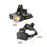 Ultra-Bright XHP360 LED Rechargeable Headlamp – 55,000,000 Lumens | 5000M Long-Range Beam | USB-C Powered thumbnail 15