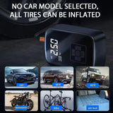 LEIBOO Dual-Mode Electric Air Pump – Wired/Wireless Car Tire Inflator for Auto, Bike, Motorcycle, Boat & Sports Balls thumbnail 4