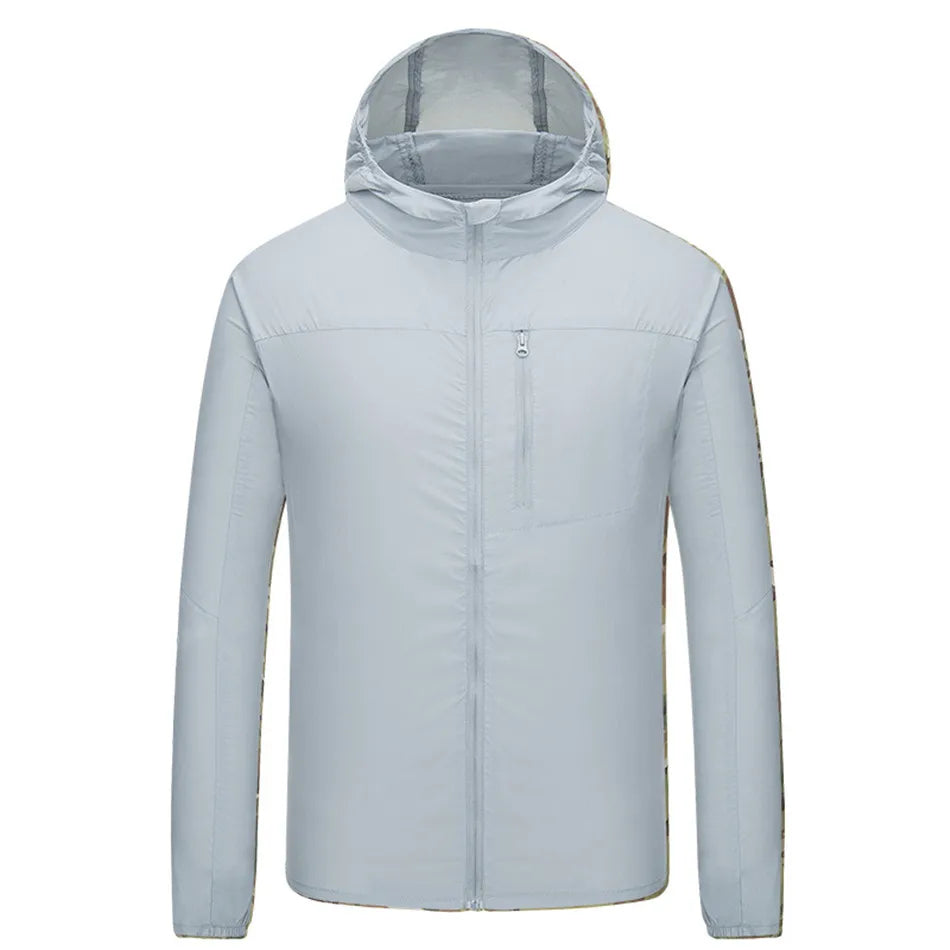Men’s Tactical Sun-Protective Hiking Jacket – Lightweight, Waterproof, Quick-Dry Outdoor Shell