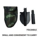 6-in-1 Military Folding Shovel with Pickaxe – Compact, Multi-Tool Survival Spade with Carry Case thumbnail 9