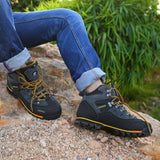 Men’s Waterproof Hiking Shoes – Outdoor Mountain Climbing Sneakers with Height Boost thumbnail 6