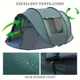 Quick-Open Pop-Up Tent for 5–8 People – Waterproof Hand-Throw Camping & Boat Tent (4-Season, Double Layer) thumbnail 21