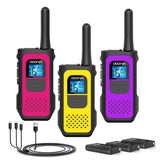 AWANFI Rechargeable Walkie Talkies (2/3/4-Pack) – Long Range 2-Way Radios with 16 Channels, VOX, USB-C Charging – Ideal for Kids & Adults, Outdoor Camping & Hiking thumbnail 18